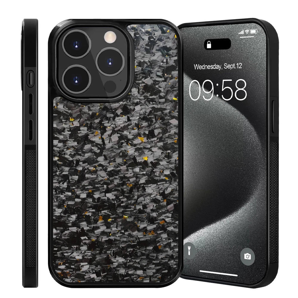 Gold Fragment | Forged Carbon Fiber | iPhone Case