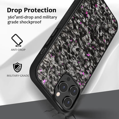Blue Fragment | Forged Carbon Fiber | iPhone Case | INTERNATIONAL LONGER SHIPPING