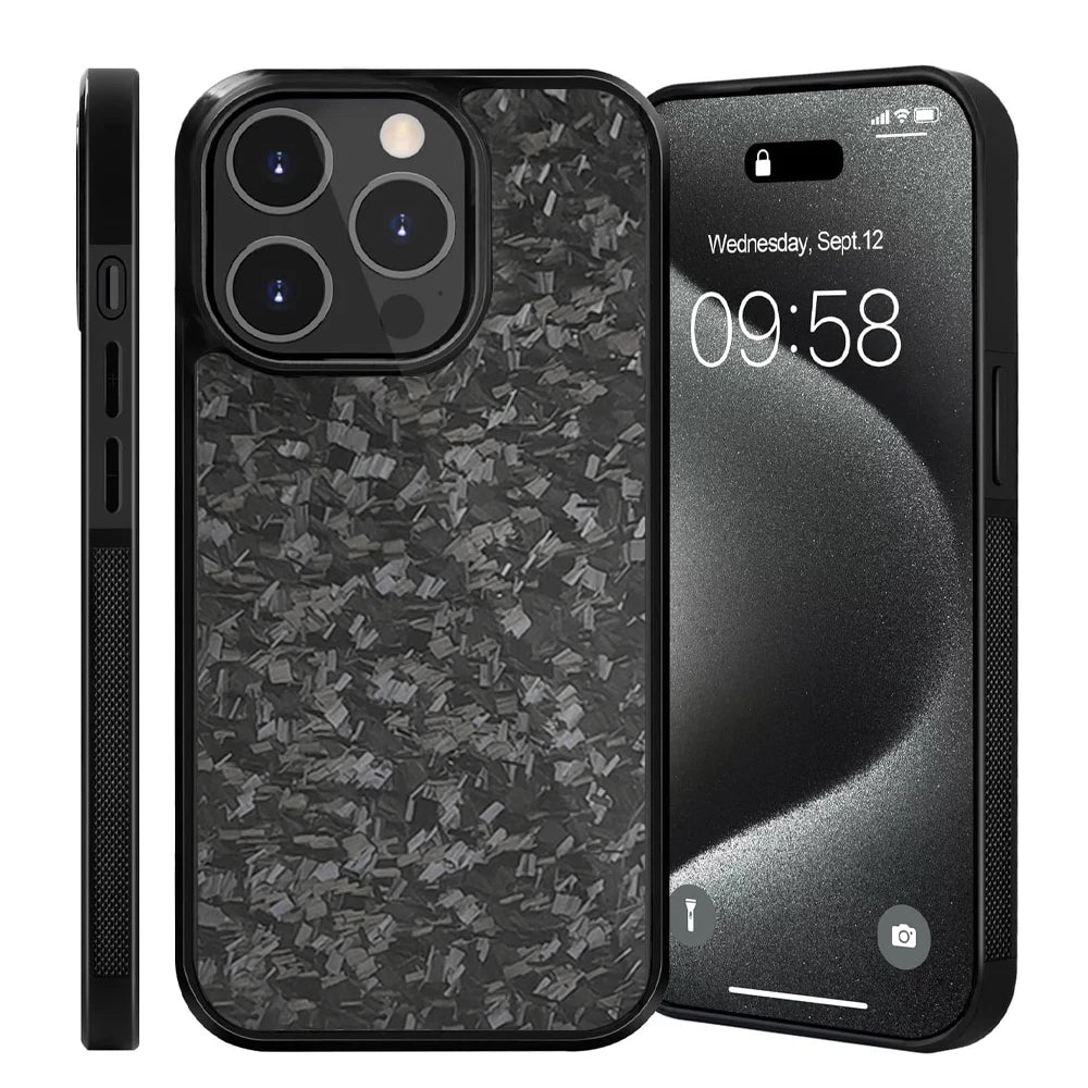 Black Fragment | Forged Carbon Fiber | iPhone Case | INTERNATIONAL LONGER SHIPPING