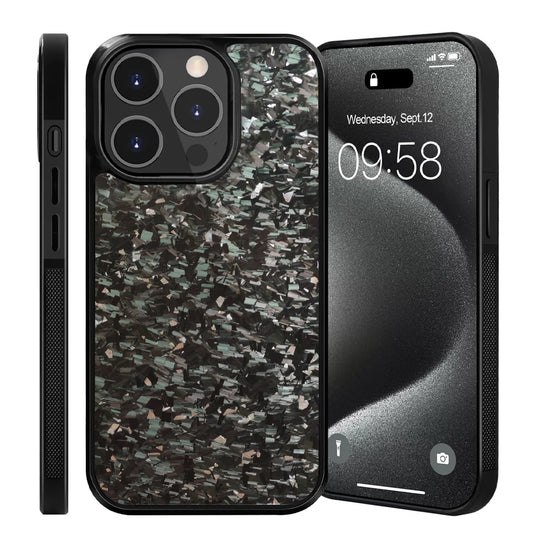 Silver Fragment | Forged Carbon Fiber | iPhone Case | INTERNATIONAL LONGER SHIPPING
