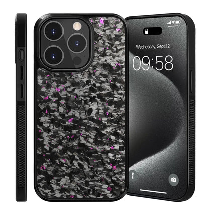 Purple Fragment | Forged Carbon Fiber | iPhone Case | INTERNATIONAL LONGER SHIPPING