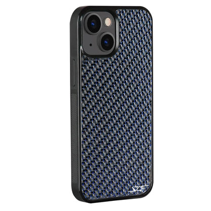 iPhone | Blue Laced Real Carbon Fiber Phone Case | CLASSIC Series | US SHIPPING