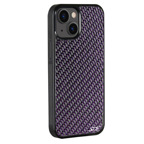 iPhone | Purple Laced Real Carbon Fiber Phone Case | CLASSIC Series | US SHIPPING