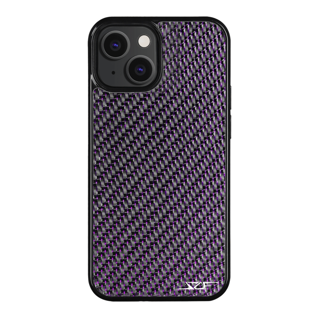 iPhone | Purple Laced Real Carbon Fiber Phone Case | CLASSIC Series | US SHIPPING